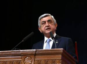 Serzh Sargsyan congratulates people