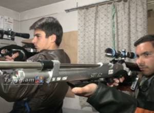 Պատրաստի դիպուկահարները` Գյումրու հրաձգության մարզադպրոցից