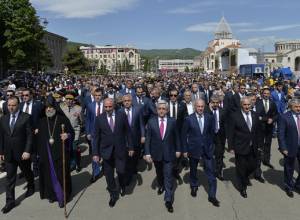 Armenian top brass participates in festive events in Artsakh