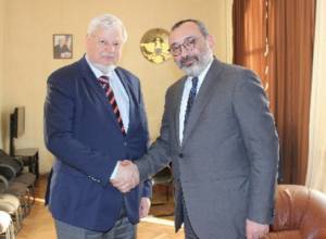 Анджея Каспшика принял министр иностранных дел Арцаха