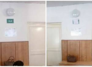 На избирательном участке закрыли вывеску с указанием выхода