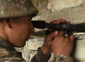 Artsakh Defense Ministry says Azerbaijan damaged a piece of military equipment
