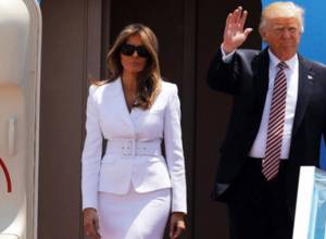 Мелания Трамп отказалась взять мужа за руку: Аравот