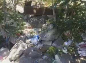 Area owned by Samvel Alexanyan buried in garbage