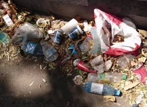 Мусорная свалка в центре Еревана