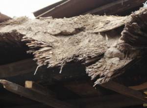 Дом 50-х годов, построенный из земли, обвалился