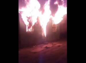 Подожгли одну из сторожевых будок национального парка “Дилижан”