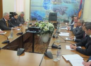 Discussion on the constructing of the Armenia-Georgia air line and the reservoir of Kaps