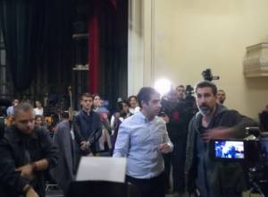 Serj Tankian attends Yerevan rehearsal of his own symphony