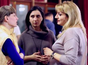 The Armenian women's team to compete with the European champion