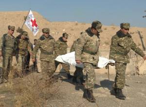 The dead body of Azerbaijani serviceman is given to Azerbaijan