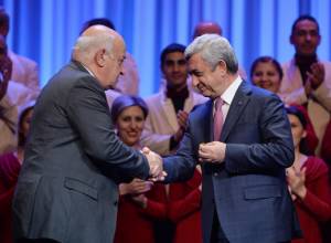 Серж Саргсян присутствовал и поздравил