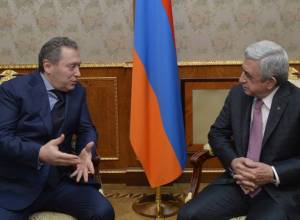 Серж Саргсян принял генерального директора “Газпром-медиа холдинга”