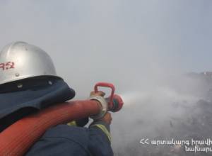 Shoe worshop burns down in Vanadzor