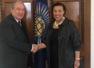 Армен Саргсян встретился с баронессой Патрисией Скотланд