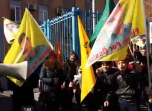 Kurdish community of Armenia holds protest in front of UN Office in Yerevan