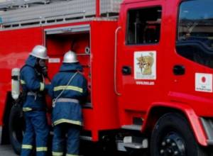 Fire breaks out at cinema building in Artashat city