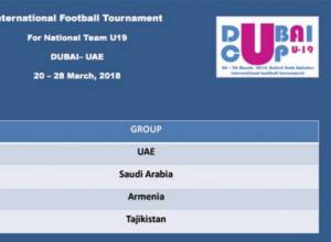 Հայաստանի Մ-19 հավաքականը կմասնակցի «Դուբայի Գավաթ-2018» մրցաշարին