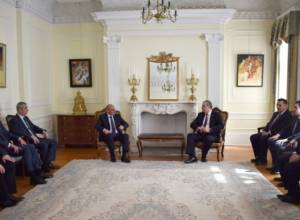 Бако Саакян в Вашингтоне посетил постоянное представительство Арцаха в Вашингтоне