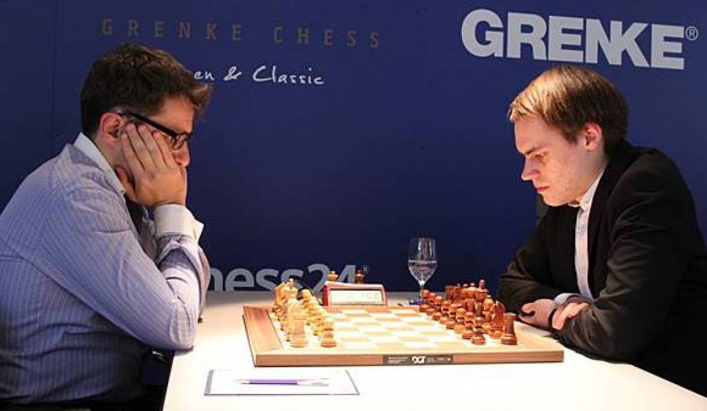 Grenke chess classic 2024. Bluebaum, Matthias.