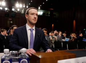 Mark Zuckerberg gives testimony to Congress