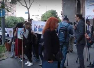 Protest action at HHK office. LIVE