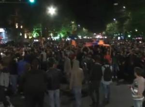 Live: Участники шествия дошли до проспекта Баграмяна и повернули обратно