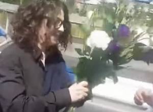 Arsine Khanjian and Atom Egoyan join march