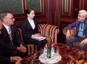 Serzh Sargsyan receives Konrad Adenauer Foundation’s regional director