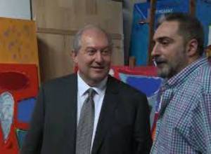 Նախագահն այցելել է Մինաս Ավետիսյանի արվեստանոց