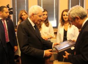 Президент Италии посетил Матенадаран