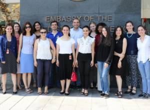 American students doing internships in Armenia