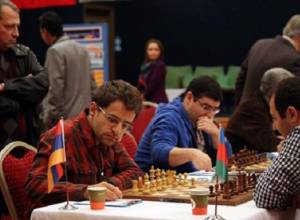 Couples of today's Armenia-Azerbaijan chess match in Batumi known