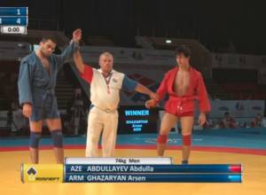 Արսեն Ղազարյանը հաղթեց ադրբեջանցի սամբիստին եւ ի վերջո բրոնզե մեդալ նվաճեց