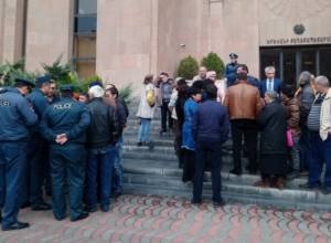 Փողոցային առևտրով զբաղվողների բողոքի ակցիան