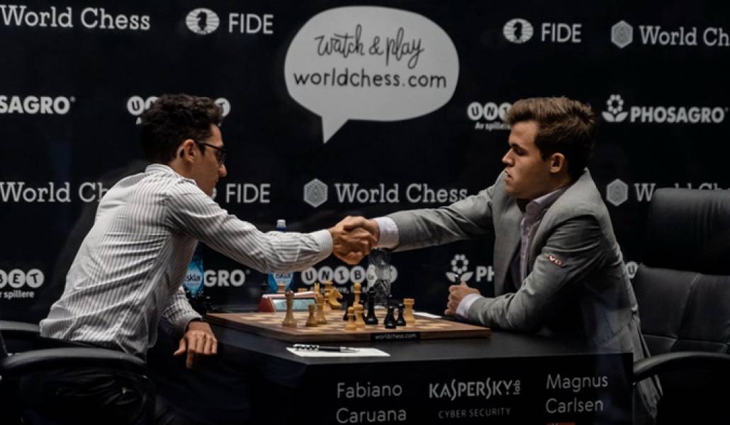 LIVE. Magnus Carlsen - Fabiano Caruana