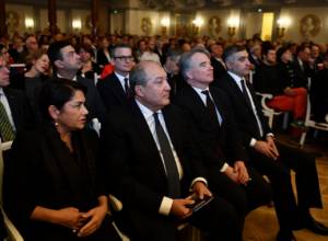 Президент в Берлине присутствовал на концерте, посвященном 115-летию Арама Хачатуряна