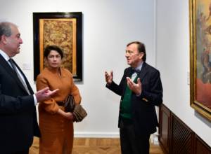 Армен Саргсян посетил выставку “Школа Бернини: Римское барокко”