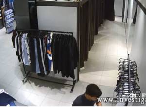 Попытка кражи из магазина одежды