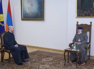 Կաթողիկոսն ընդունել է  ԱՄՆ Հայոց Արևելյան թեմի առաջնորդին