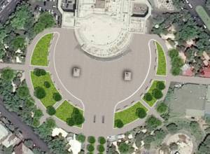 Какой вид приобретет территория оперы после демонтажа и озеленения