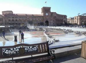 21-го марта будет вновь задействован комплекс фонтанов на Площади Республики