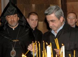 Саргсян тоже почтил память жертв