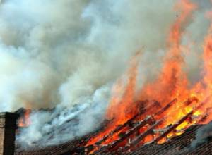 Сгорела крыша гостиницы