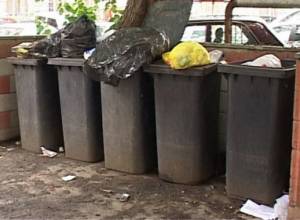 Центр города погряз в мусоре