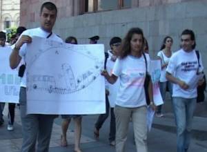 Акция протеста против подорожания стоимости метро