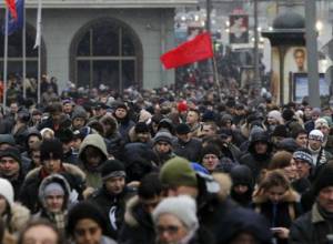 Анти-демнострация в Москве