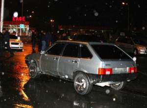 Авария около казино