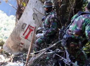 Упал самолет