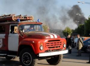 Пожар - в цехе по обработке камня